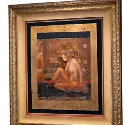 Lot 017  
"Innocenta" Serigraph by Csaba Markus, Signed
