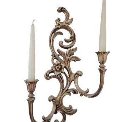 Lot 038   
Pair of Wall Sconce Candle Holders
