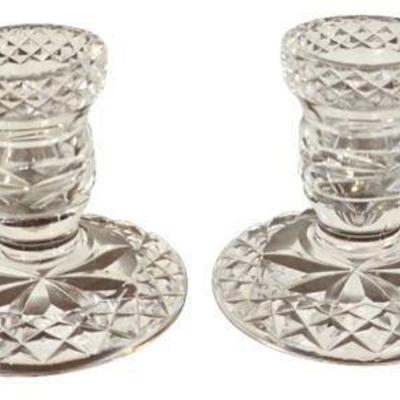 Lot 095   
Waterford Irish Crystal Candlestick Holders
