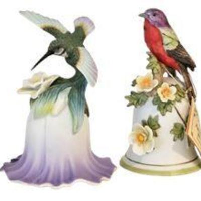 Lot 074   
Assorted Collectible Porcelain Bells - Birds