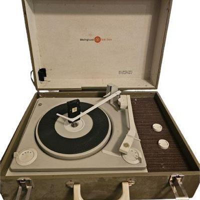 Lot 186   
Vintage Westinghouse Briefcase Style Vinyl Record Player