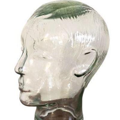 Lot 098   
Early 20th Century Glass Mannequin Head with Wig Detailing