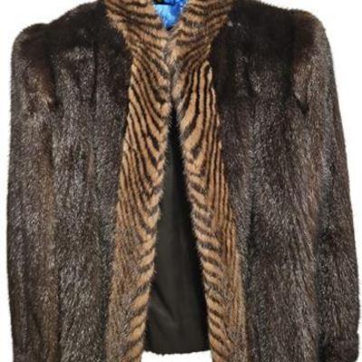 Lot 154  
Mink Two-Toned Trim Dark Mink Jacket, Vintage