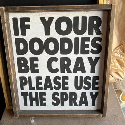 framed "funny saying?"