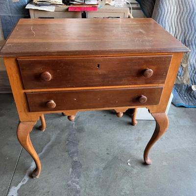 sewing side table maybe maple?