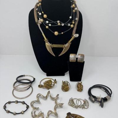Annie Costello Necklace, Baer SF Earrings & Pin + More Sterling Pieces	