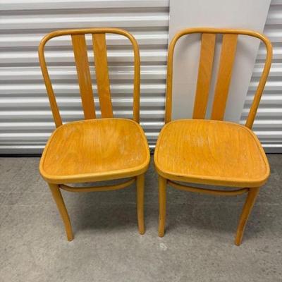 ZPN Radomsko Bentwood Chairs in Vintage Blonde Design, Set of 2	