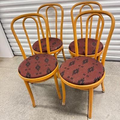 Vintage Bentwood MCM Dining Chairs (Set of 4)	
