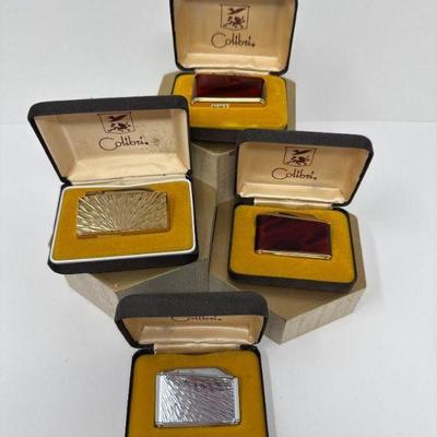 A Spark of Nostalgia: 4 Colibri Lighters & Cases Set 3	