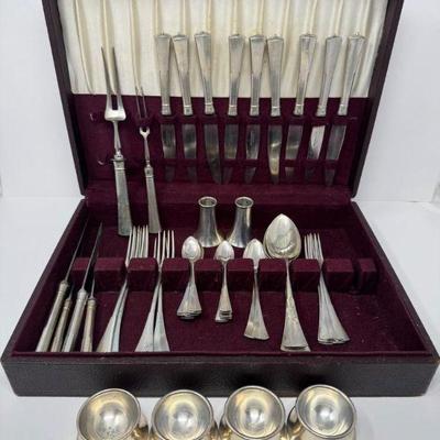 European Silver Flatware Set (54Pcs) - Around 80% Purity	