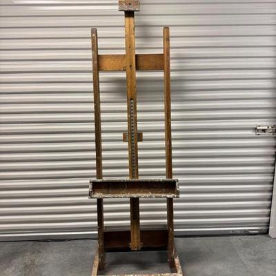 Rustic Wooden Adjustable Artist Easel	