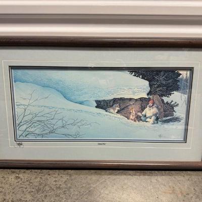 Scott Kennedy Signed & Authenticated Art Print: "Snowshoes" - Large	