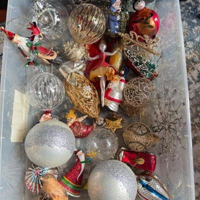 Christmas Ornament Collection - Blown Glass, Fabric Embroidery, & More	
