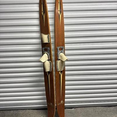 Surf's Up! Caprice Vintage Wooden Water Skis	
