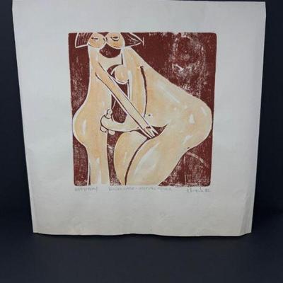 Original Herbert Siebner: Tender Care - Mutual Affair 1982, Signed	