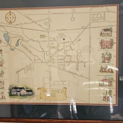 Print OF Hudson Ohio Circa 1799