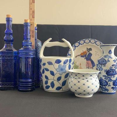Ot14 blue bottles and containers