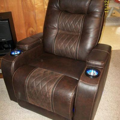 Electric Recliner with accent lighting