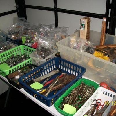 Assorted Hand Tools and Hardware