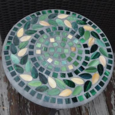 Small Tile Top Circular Table
