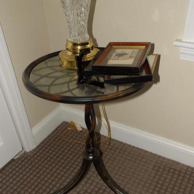 Circular Glass Top Table