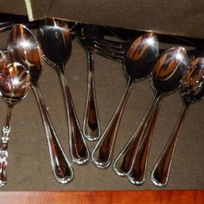 Sale Photo Thumbnail #58: Lenox Flatware Includes Serving Pieces