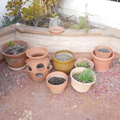Variety of 8 Planter Pots