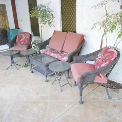 7-Piece Wicker Patio Furniture Set