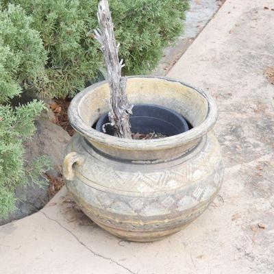 Pair of Large Cast Stone Planters