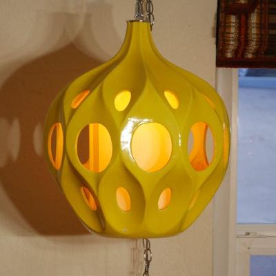 Pair of Vintage Kenneth Winegard Truffault Ceramic Pendant Lights