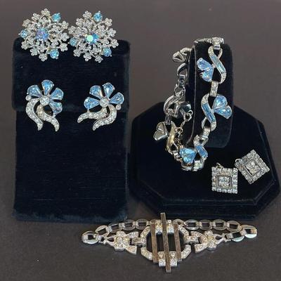 Vintage jewelry rhinestones
