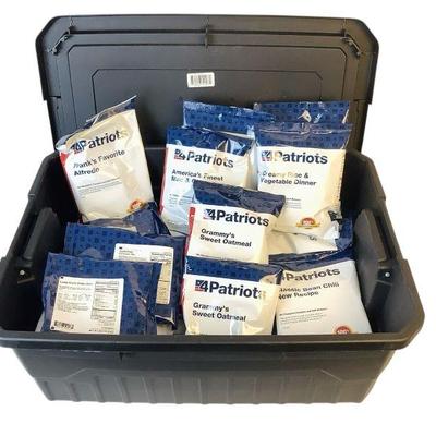 TEWA800 4Patriots Survival Meals	35 assorted meal kits in a variety of meal flavors.
