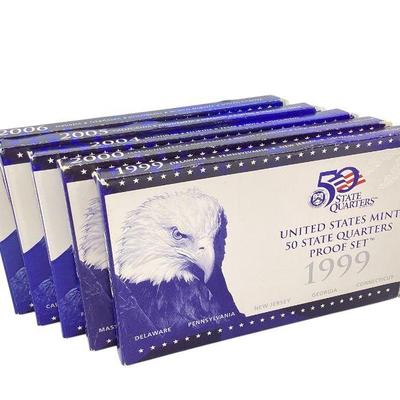 TN73 Five State Quarter Proof Sets	1999, 2000, 2004, 2005, 2006
