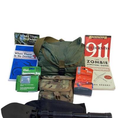 TEWA710 Kit For The Avid Wilderness Backpacker	Lot includes just about everything a backer would need.  A folding shovel, emergengy bag...