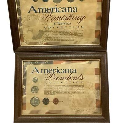 TN16 Memorial Coin Framed Collections	Americana Vanishing Classics coin collection and Americana presidents coin collection. Each...