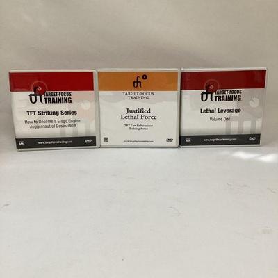 TEWA705 Target Focused Training Set Of 3	Volume One:  Lethal Leverage.  There is one set on:  Justified Lethal Force and another on TFT...