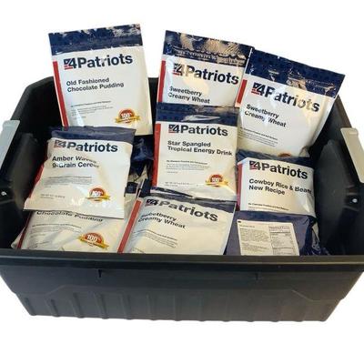 TEWA801 More 4Patriots Survival Meals	33 assorted prepared survival meals in a variety of flavors.
