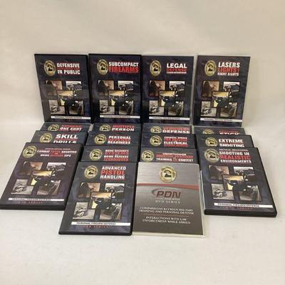 TEWA707 DVD Series On Self Defense, Firearms Training And More	Lot includes 18 DVDs.  The Second Amendmeny Foundation is the producer.
