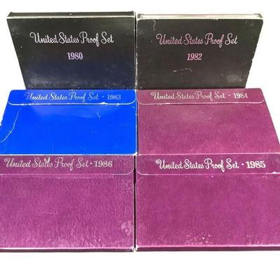 TN120 1980 - 86 Proof Sets

