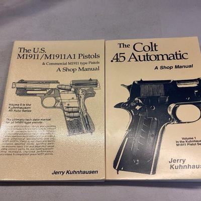 TEWA702 Books On M911 Pistol Series By Jerry Kuhnhausen	Books appear never to have been read.   Books are Volumes 1 and 2. 
