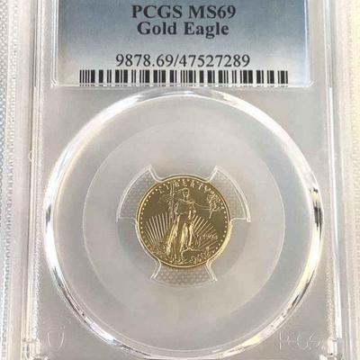 TN06 1994 US Mint $5 Gold Eagle PCGS MS69	US Mint 1994 $5 Gold Eagle PCGS MS69
