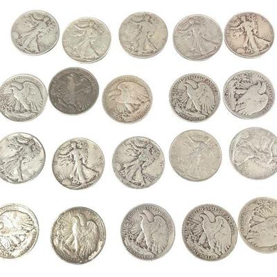 TN128 Roll Of Silver Walking Halves
