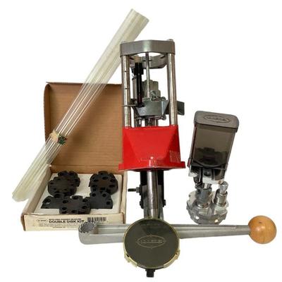 TEWA208 Lee Progressive 1000	All the parts look to be included but can't confirm. Comes with original box was has some wear to it....