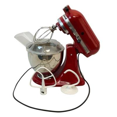 TEWA813 KitchenAid Stand Mixer	KitchenAid mixer with standard mixing attachment, dough hook, whisk, and bowl cover. Mixer is tested and...