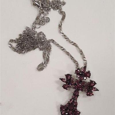 STERLING CROSS PENDANT