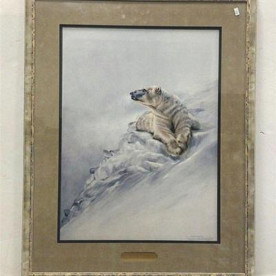ANNETTE HARTZELL SIGNED LIMITED EDITION POLAR BEAR PRINT