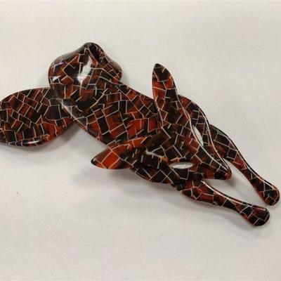 Lea Stein Paris Celluloid Fox Pin