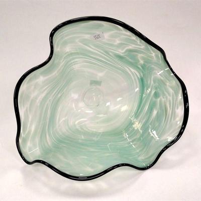 ROBERT MITCHELL SEA FORM ART GLASS BOWL