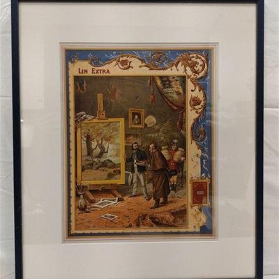 IVY LIN EXTRA ANTIQUE LITHOGRAPH