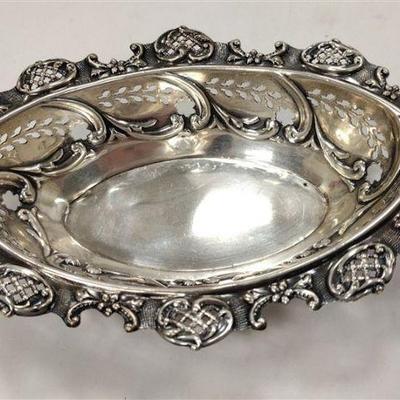 STERLING NUT DISH